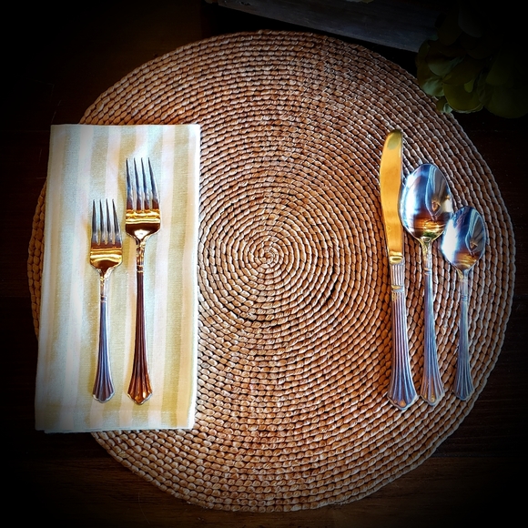 ESTIA GOURMET Dorian SS 5 Piece Place Setting Discontinued Pattern - NWT - Picture 14 of 14